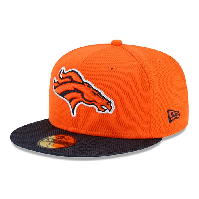 Denver Broncos NFL Sideline Road 59FIFTY Lippis Oranssi - New Era Lippikset Tukkukauppa FI-102658